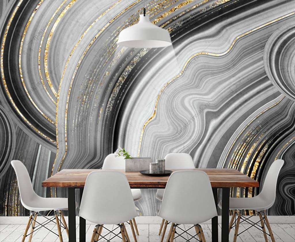 Фотообои в интерьере срез камня агат  9-1089 фото