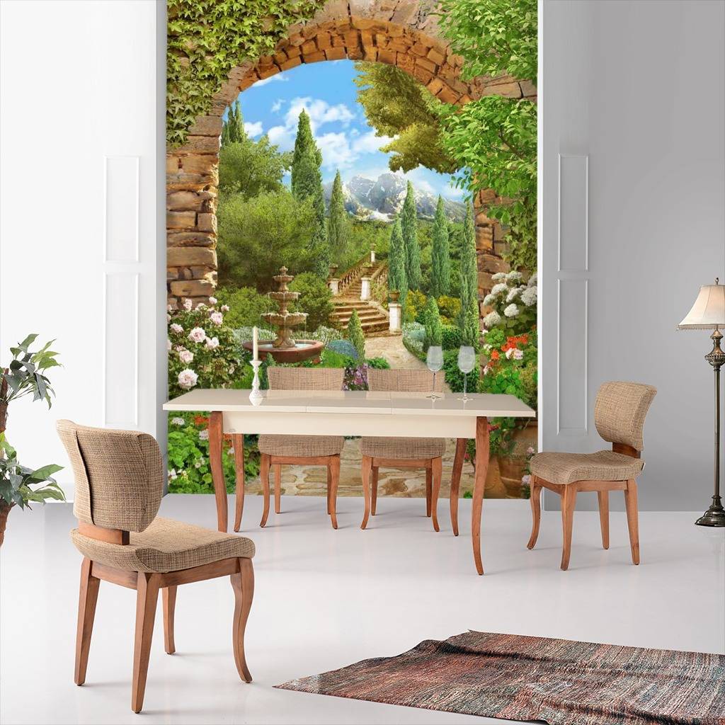 Фотообои Арка и тропинка в сад  17-0082