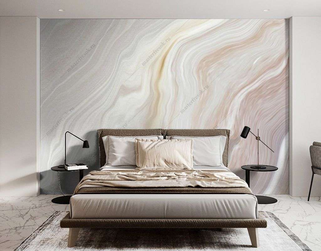 Фотообои в интерьере мраморный фон  9-1508 фото