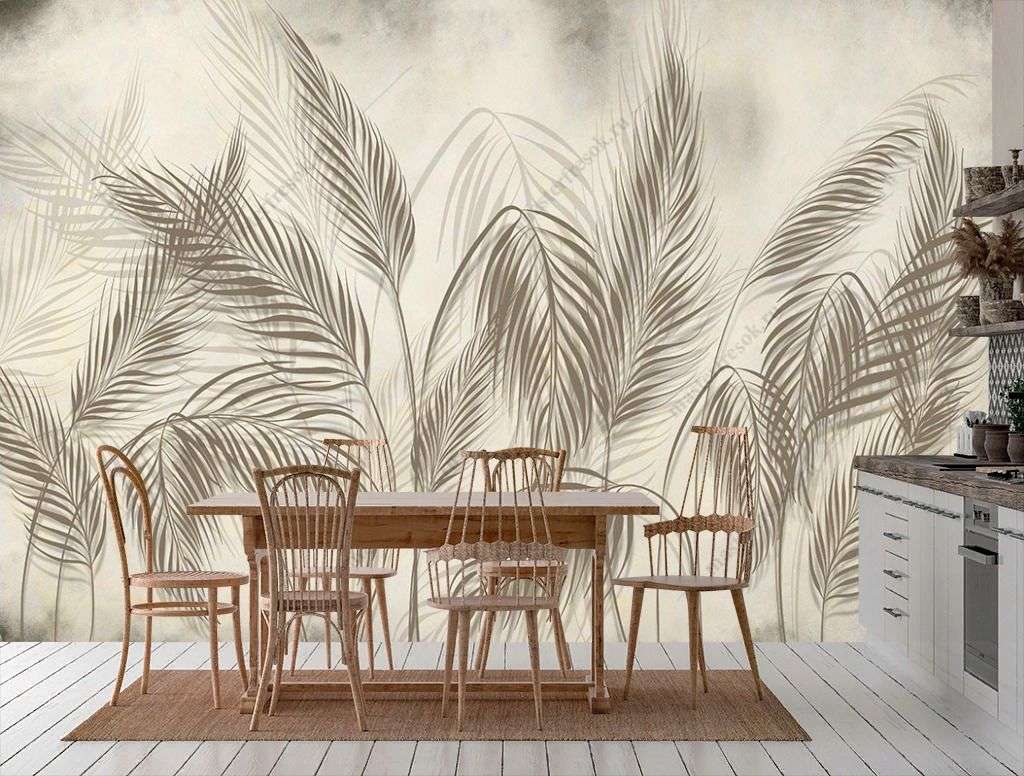 Фотообои в интерьере одинокие ветви  9-1718 фото