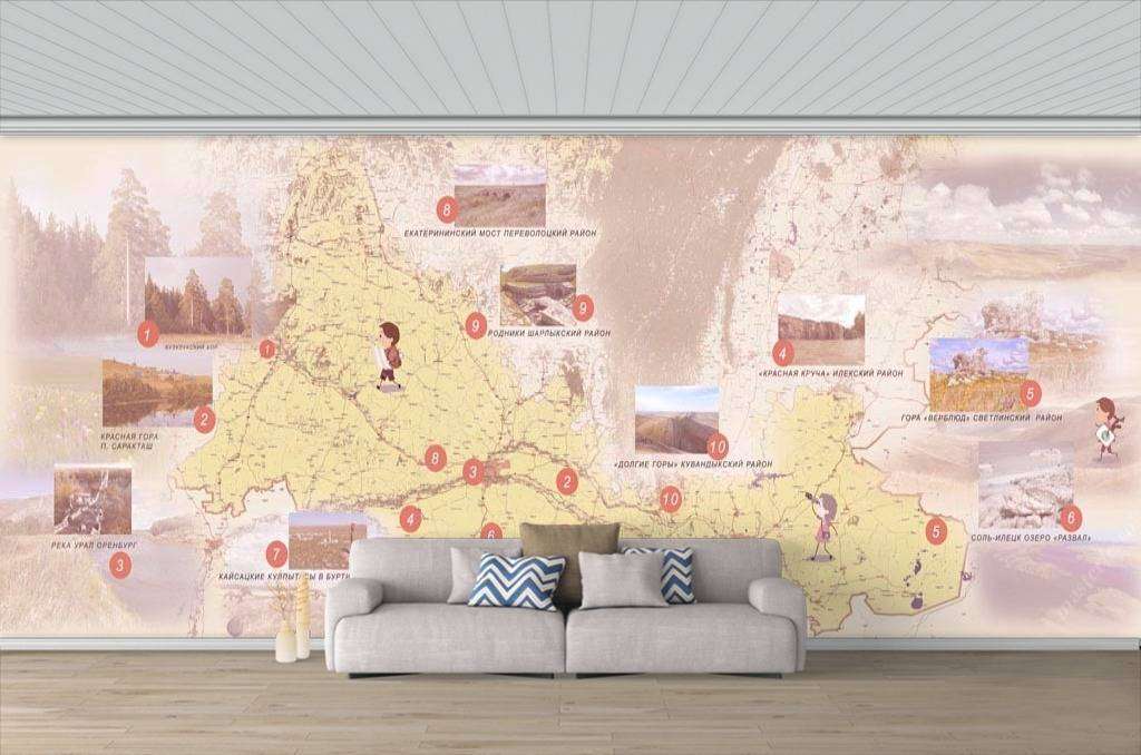 Фотообои в интерьере оренбургская область  13-104 фото