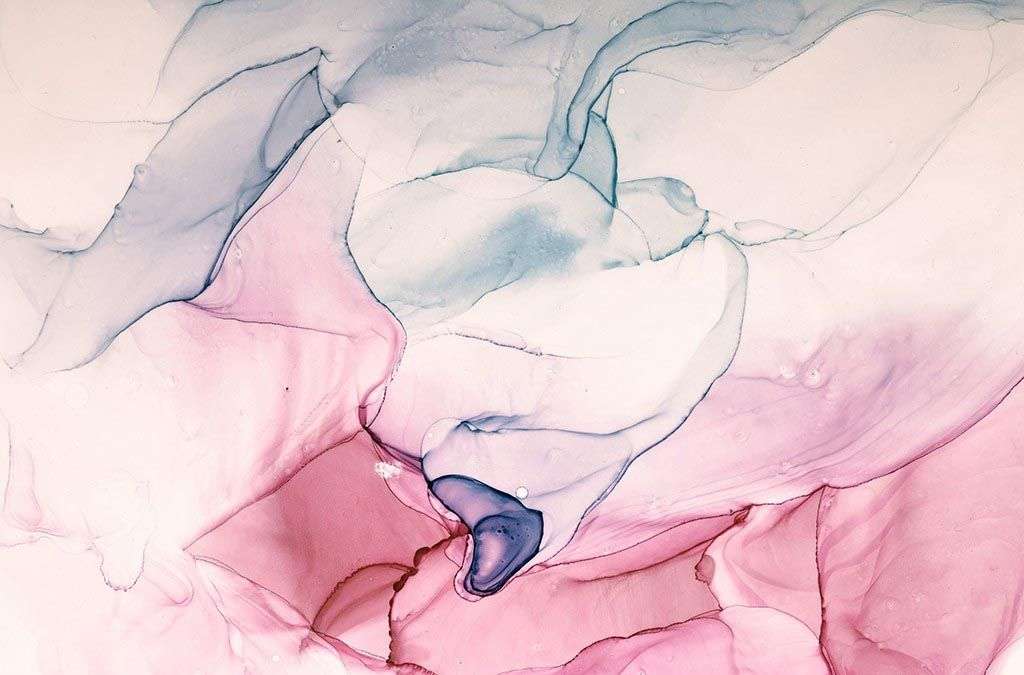 Фотообои в интерьере акварельные разводы флюид  9-1512 фото