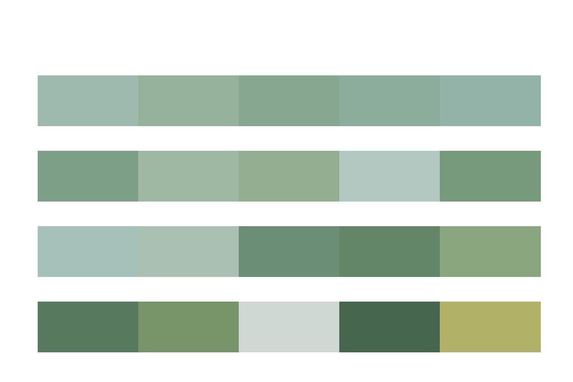 Фотообои в интерьере бесшовные обои на стену:  зеленый лес в тумане. артикул: 13-242   фото
