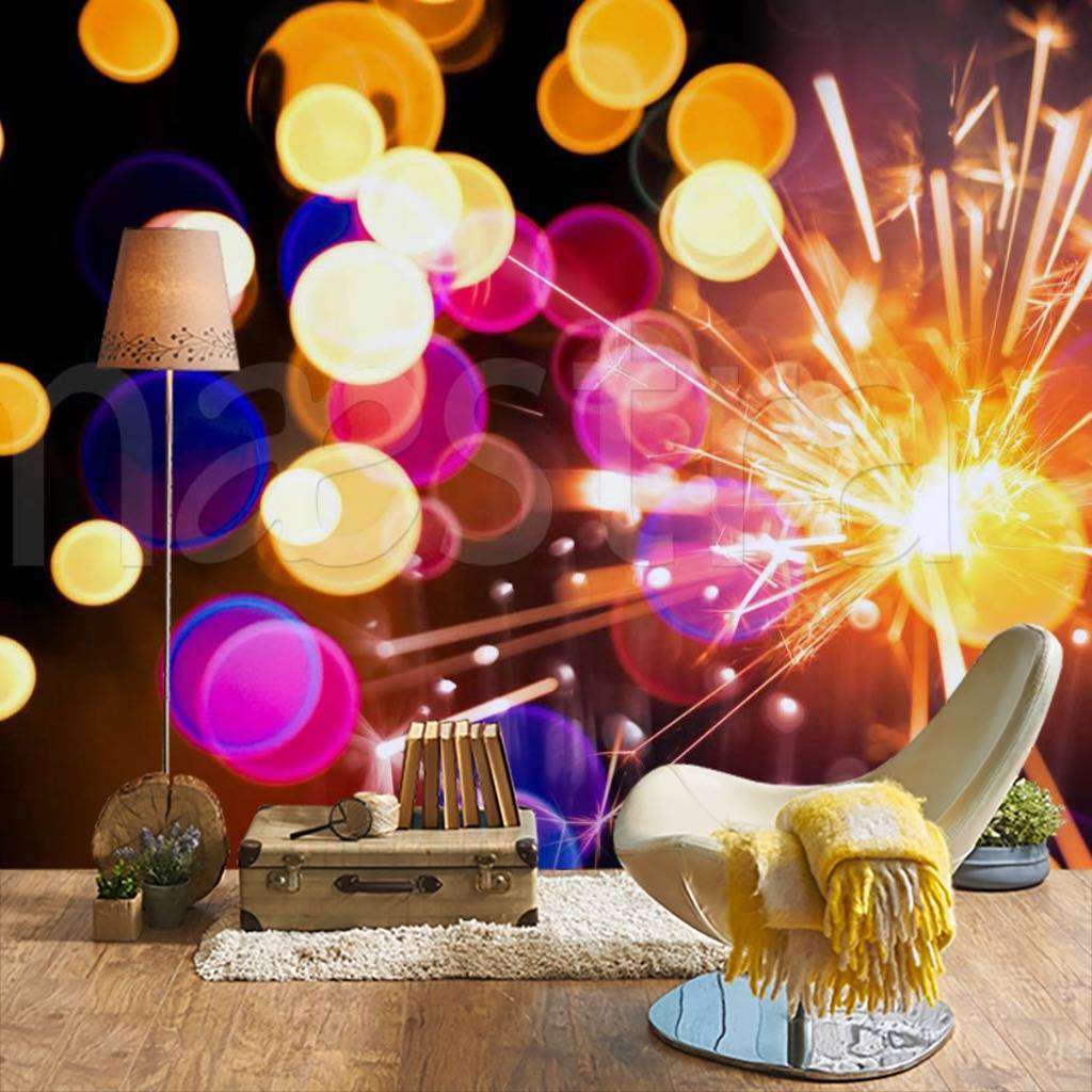 Фотообои Абстракция яркие круги  4-312