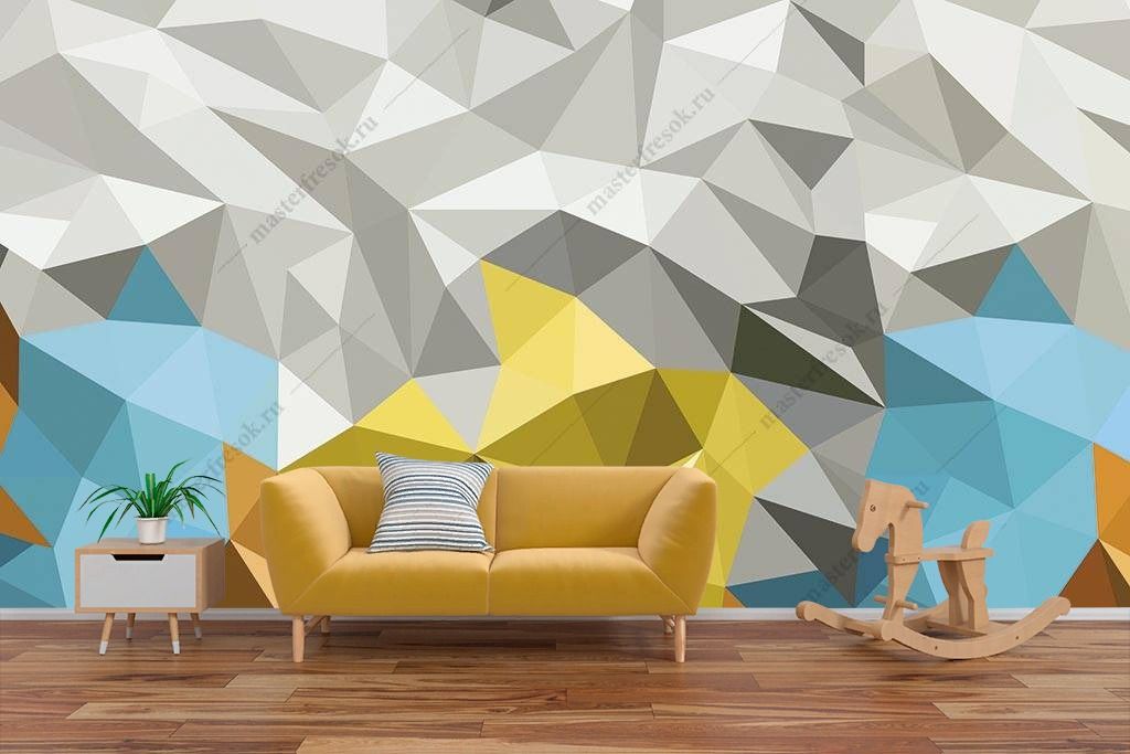 Фотообои Полигональный фон  14-193