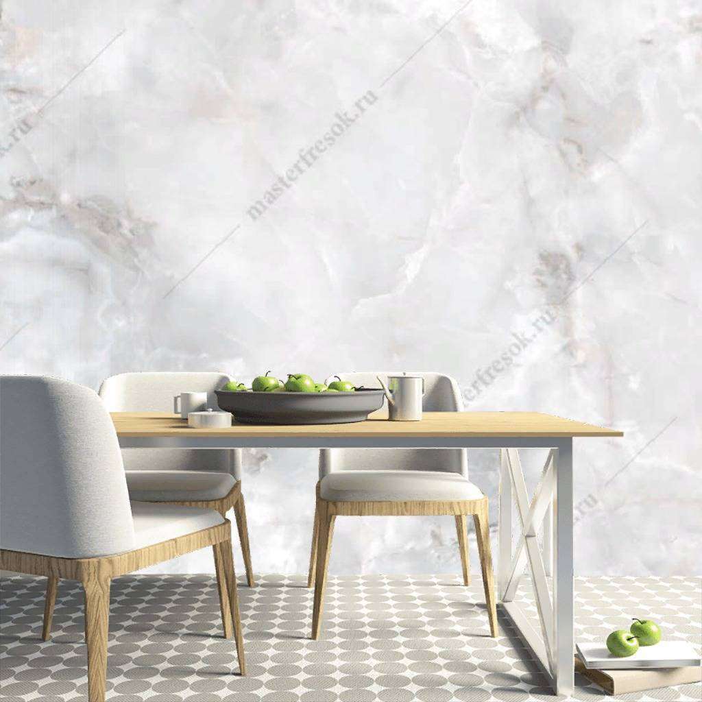 Фотообои в интерьере белый мрамор арт  9-1101 фото