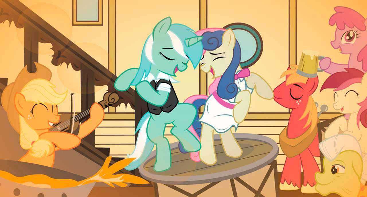 Фотообои в интерьере пони танцуют  12-607 фото