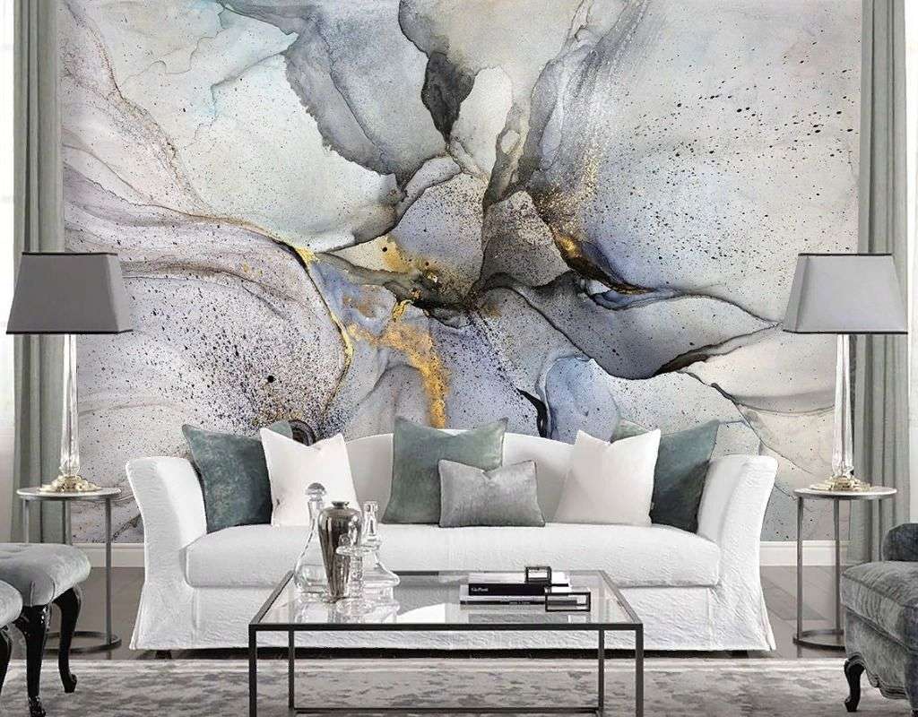 Фотообои в интерьере fluid art 7  9-1943 фото