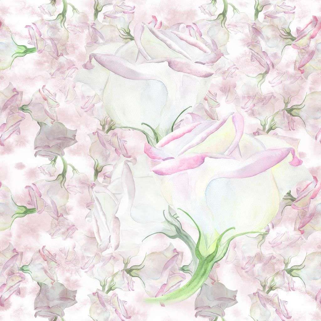 Фотообои в интерьере цветочный принт  9-1176 фото