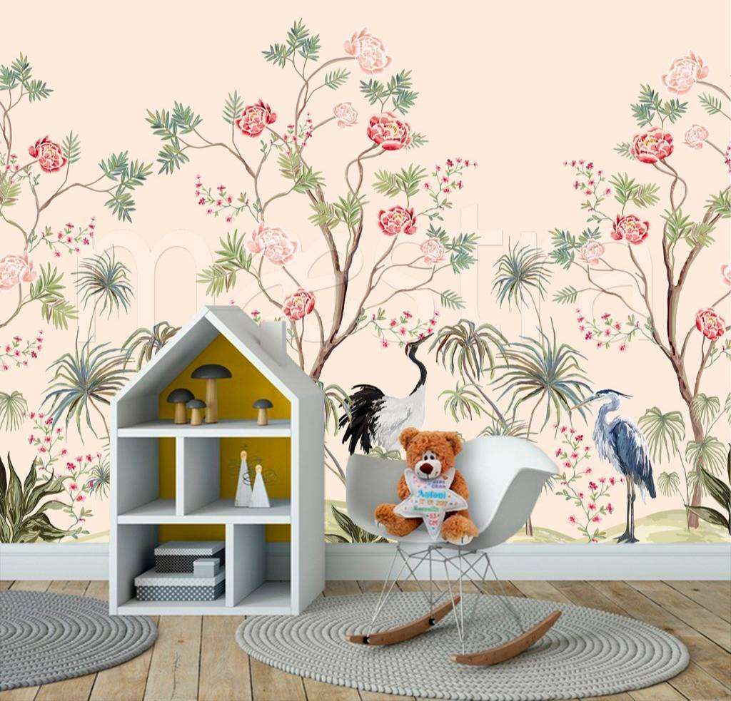 Фотообои в интерьере растения в джунглях  12-490 фото