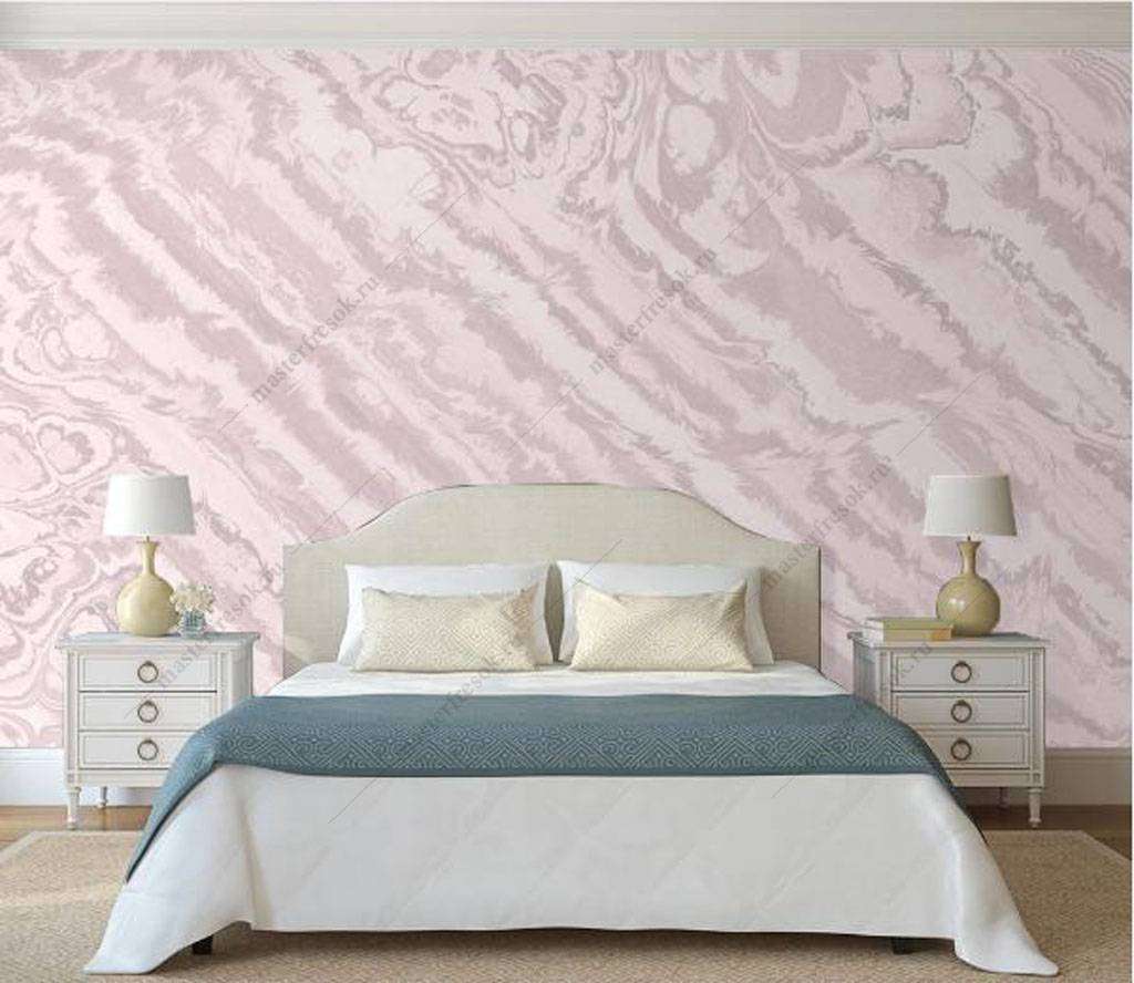 Фотообои в интерьере акварельные разводы  16-079 фото