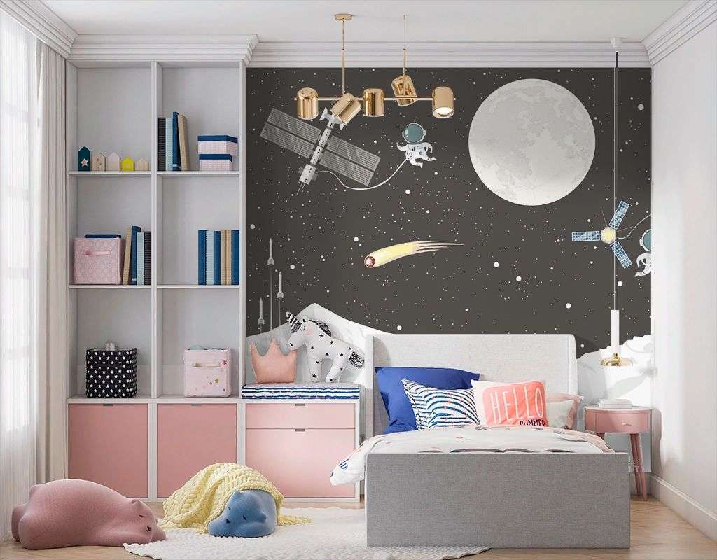 Фотообои в интерьере космическая станция  12-1647 фото