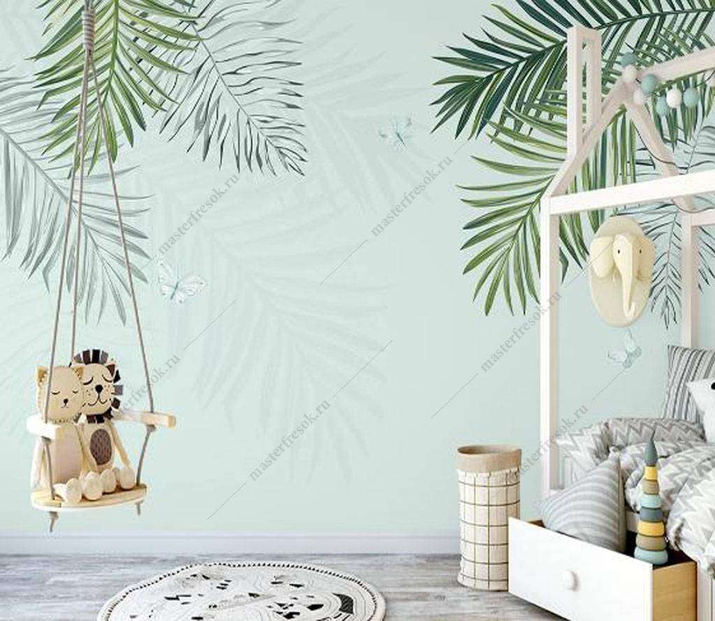 Фотообои в интерьере тропический коктейль  16-164 фото