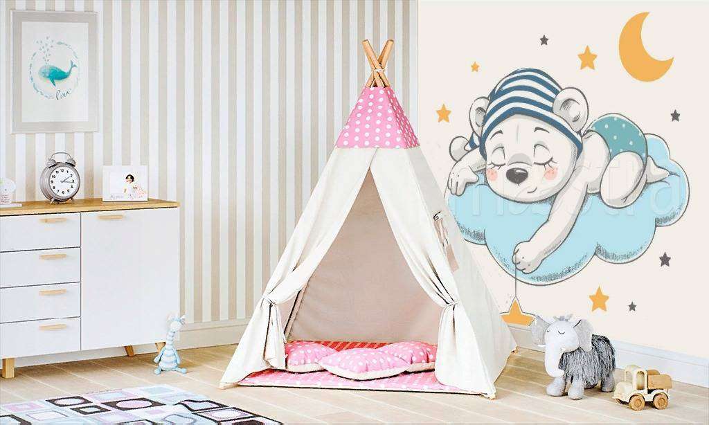 Фотообои Мишка отдыхает  12-478