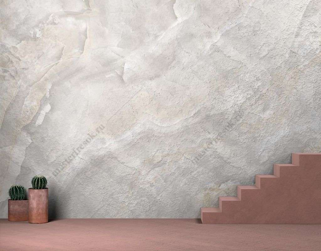 Фотообои в интерьере бежевый мрамор  9-1615 фото