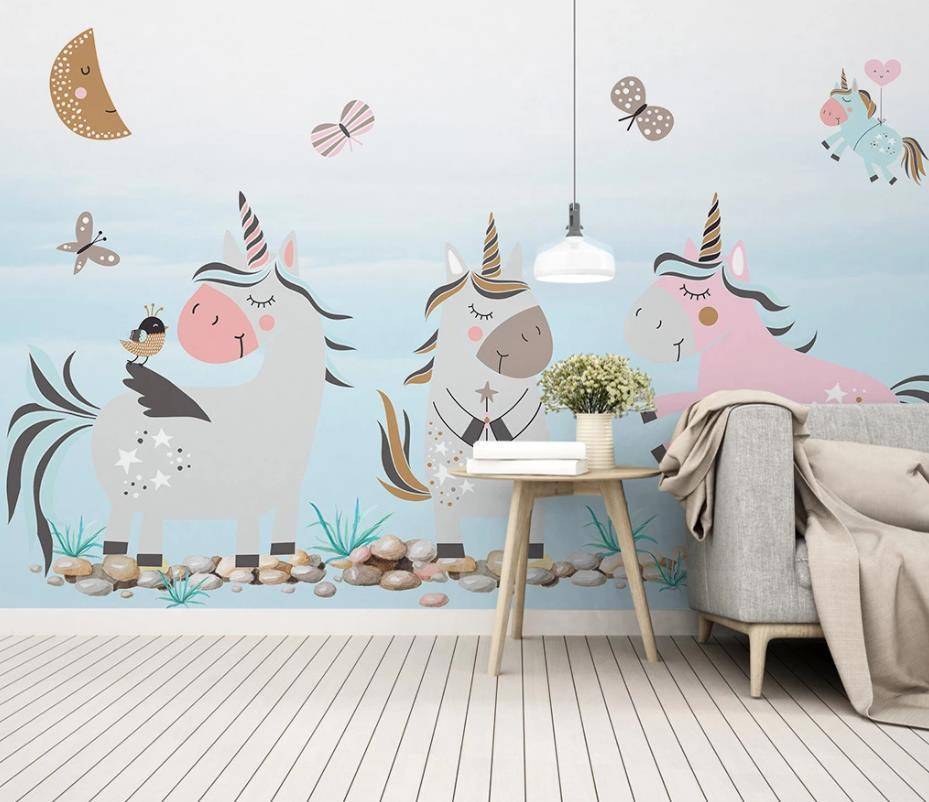 Фотообои Единорожки резвятся  15-340