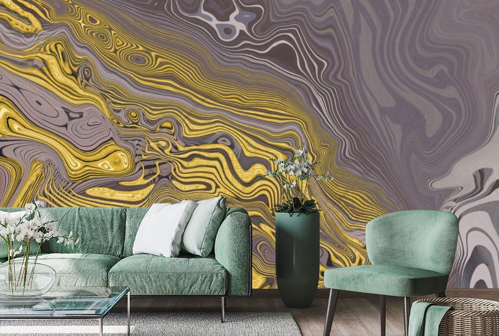 Фотообои Золотой рельеф  13-327