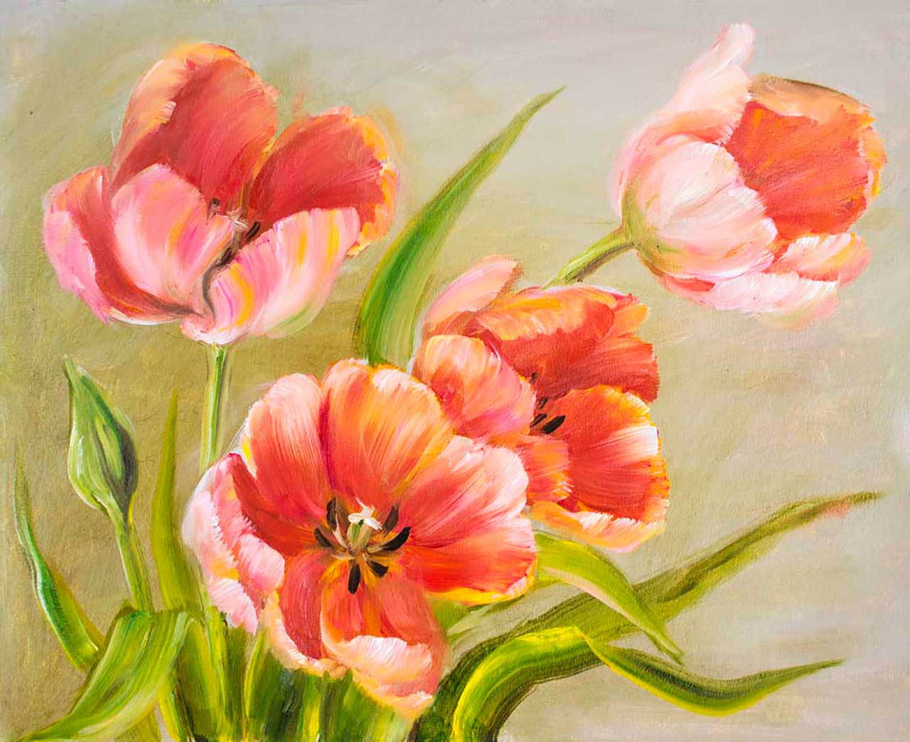 Фотообои в интерьере маки на ветру  9-123 фото