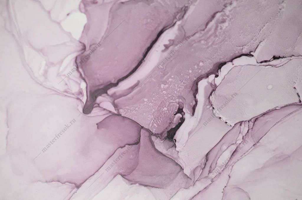 Фотообои в интерьере флюид арт фиолетовый  9-1023 фото