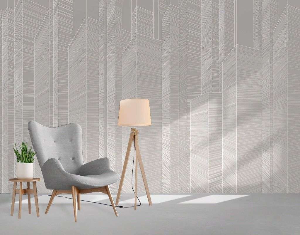 Фотообои в интерьере город линии  14-785 фото