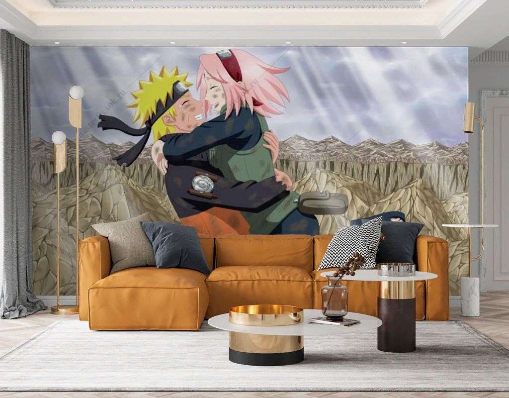Фотообои в интерьере сакура узумаки  12-1343 фото