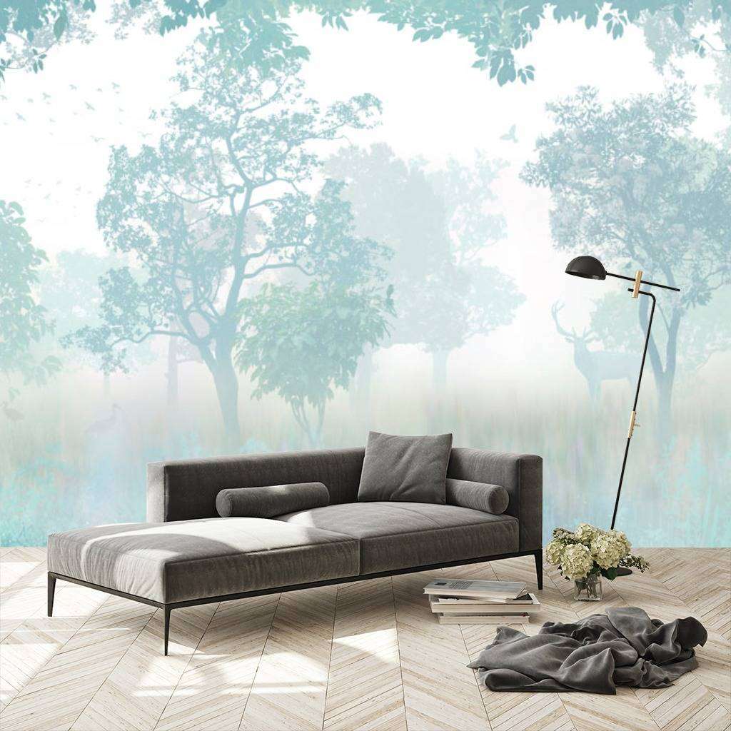 Фотообои в интерьере загадочный лес  13-087 фото