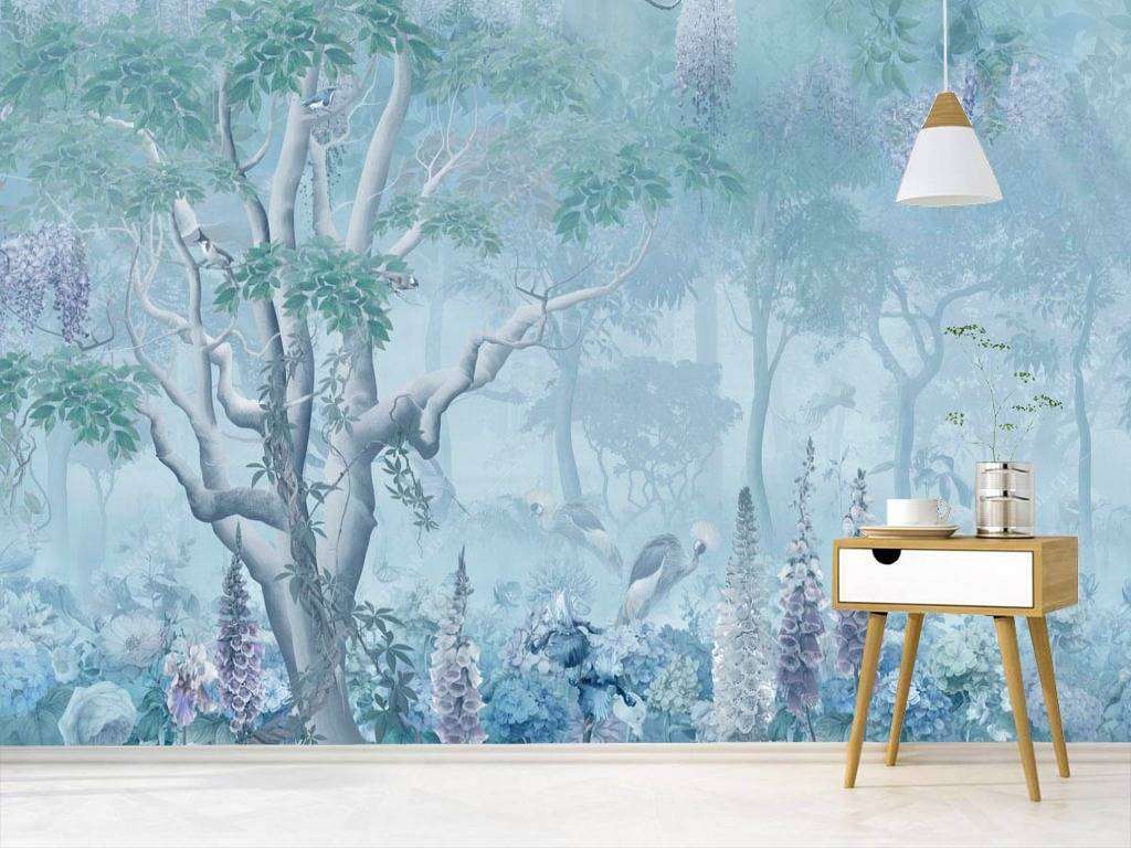 Фотообои в интерьере дивный сад  13-088 фото