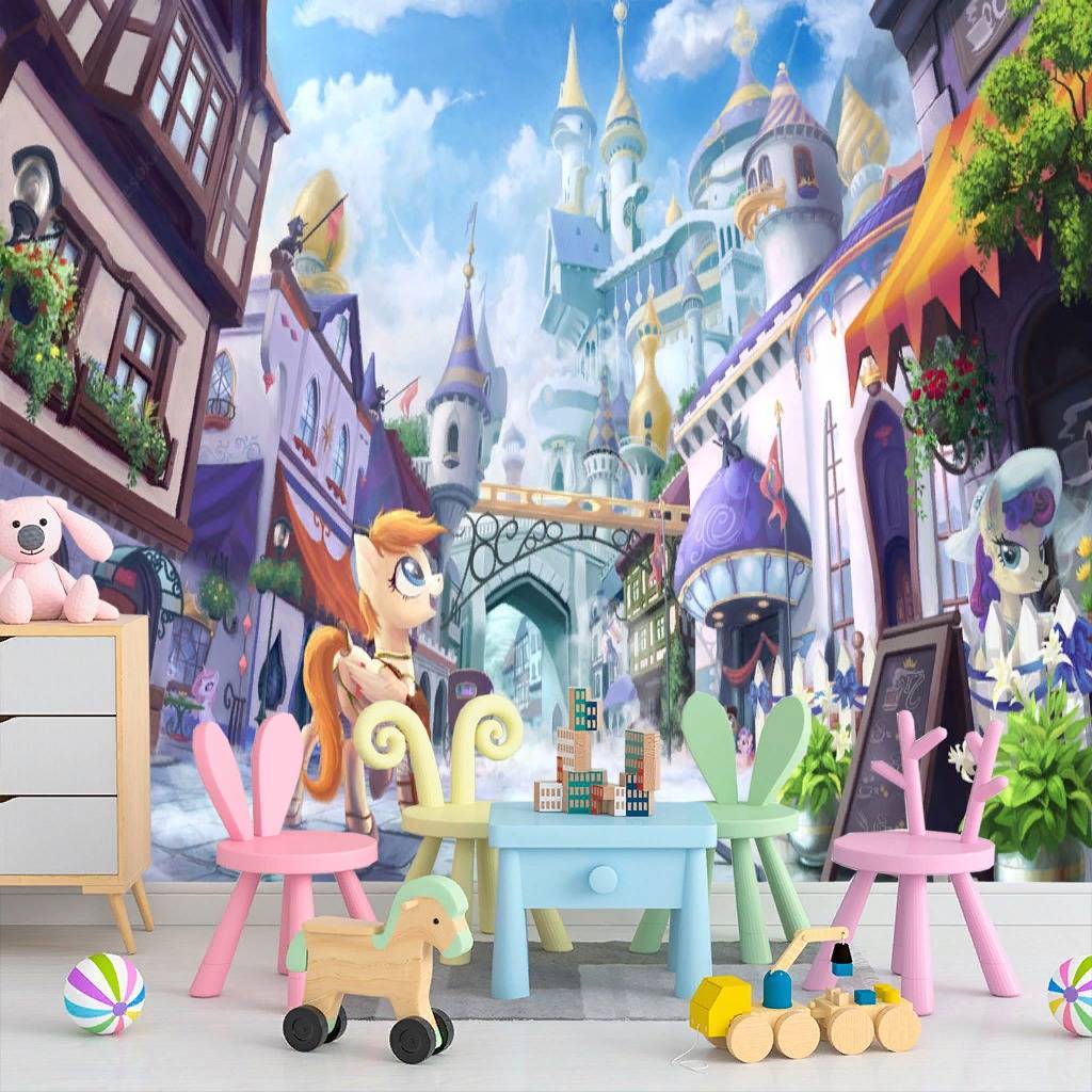 Фотообои Пони в городе  12-610