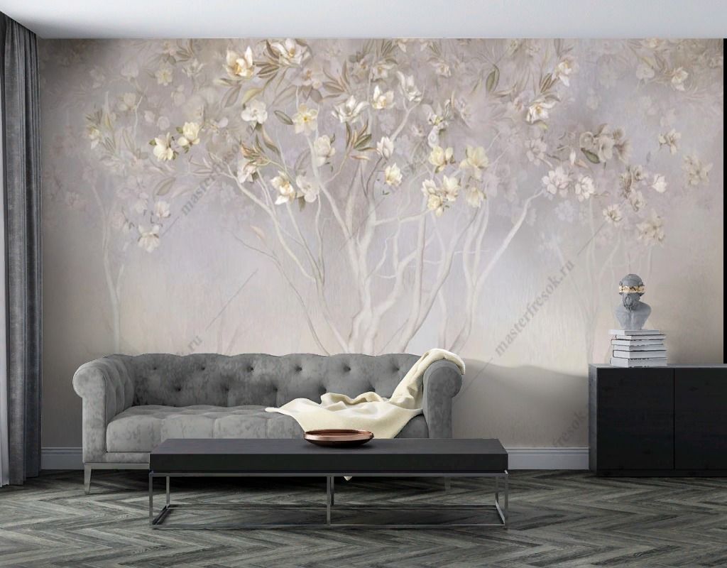 Фотообои Цветущее дерево в саду  13-464