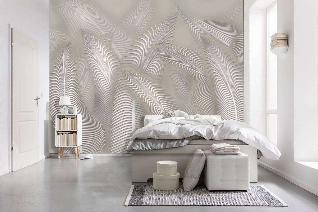 Фотообои Бесшовные обои на стену:  Тропические листья фон. Артикул: 13-294  