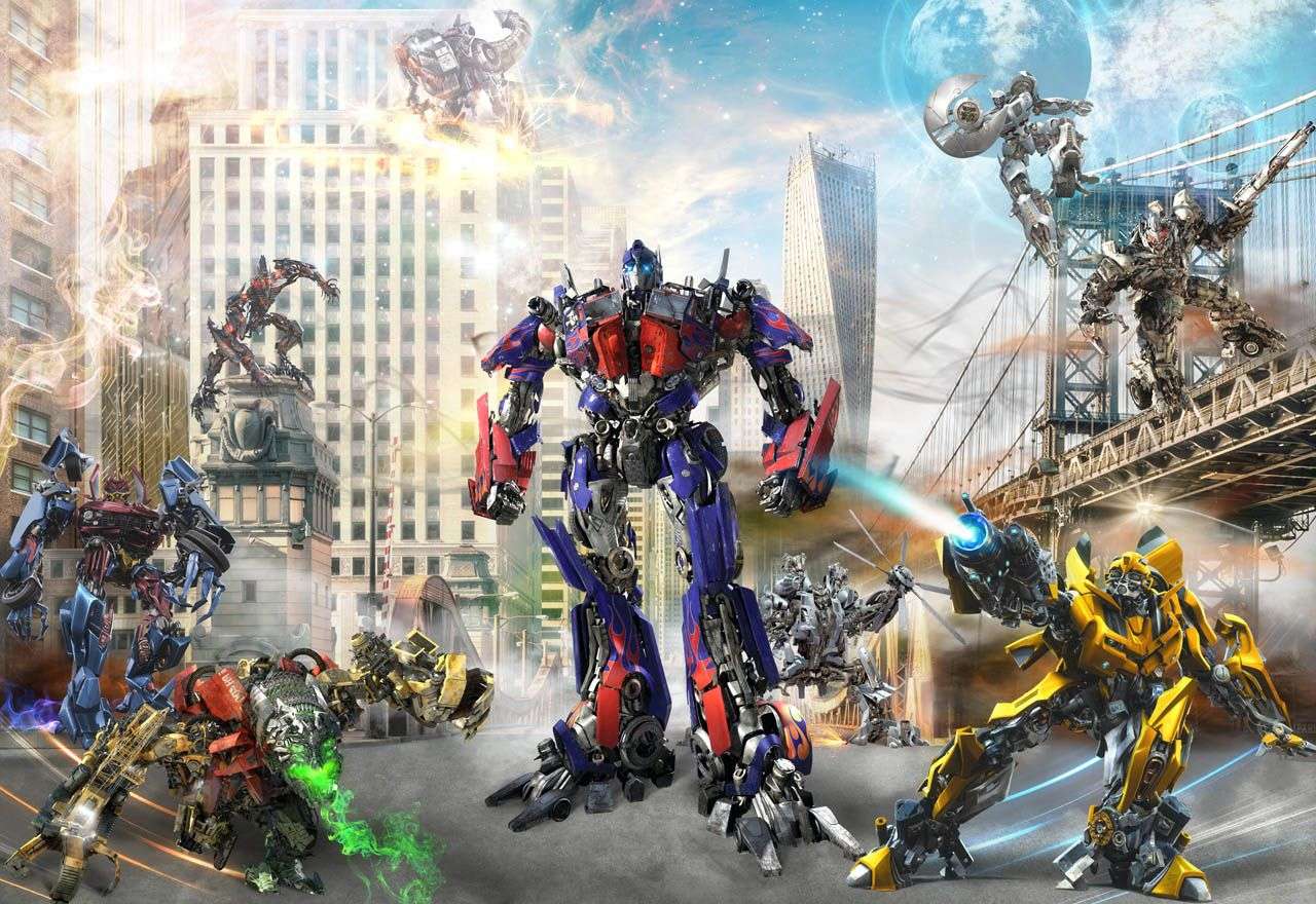 Фотообои в интерьере траснформеры 1  19-0037 фото