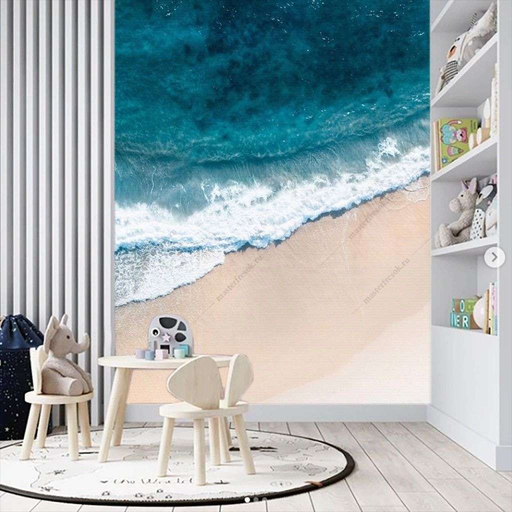 Фотообои в интерьере песчанный берег    9-1892 фото