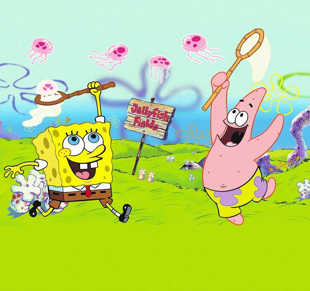 Фотообои в интерьере спанч боб и патрик  12-1410 фото