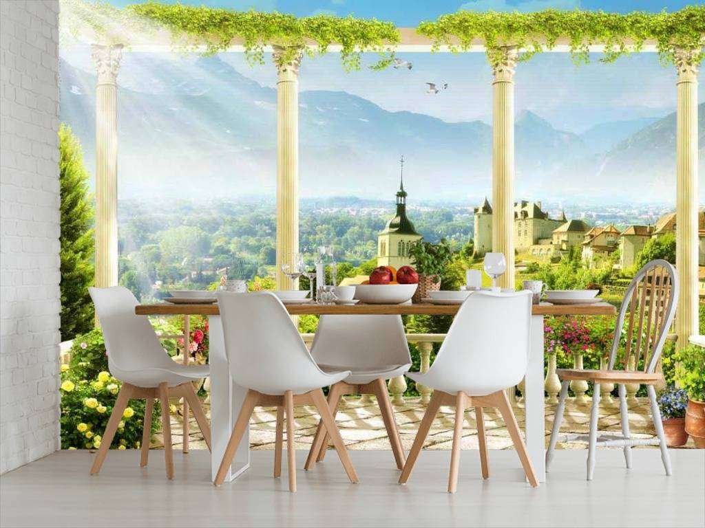 Фотообои в интерьере вид с балкона  17-0044 фото