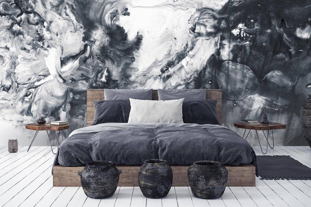 Фотообои Черно-белая абстракция  9-1285