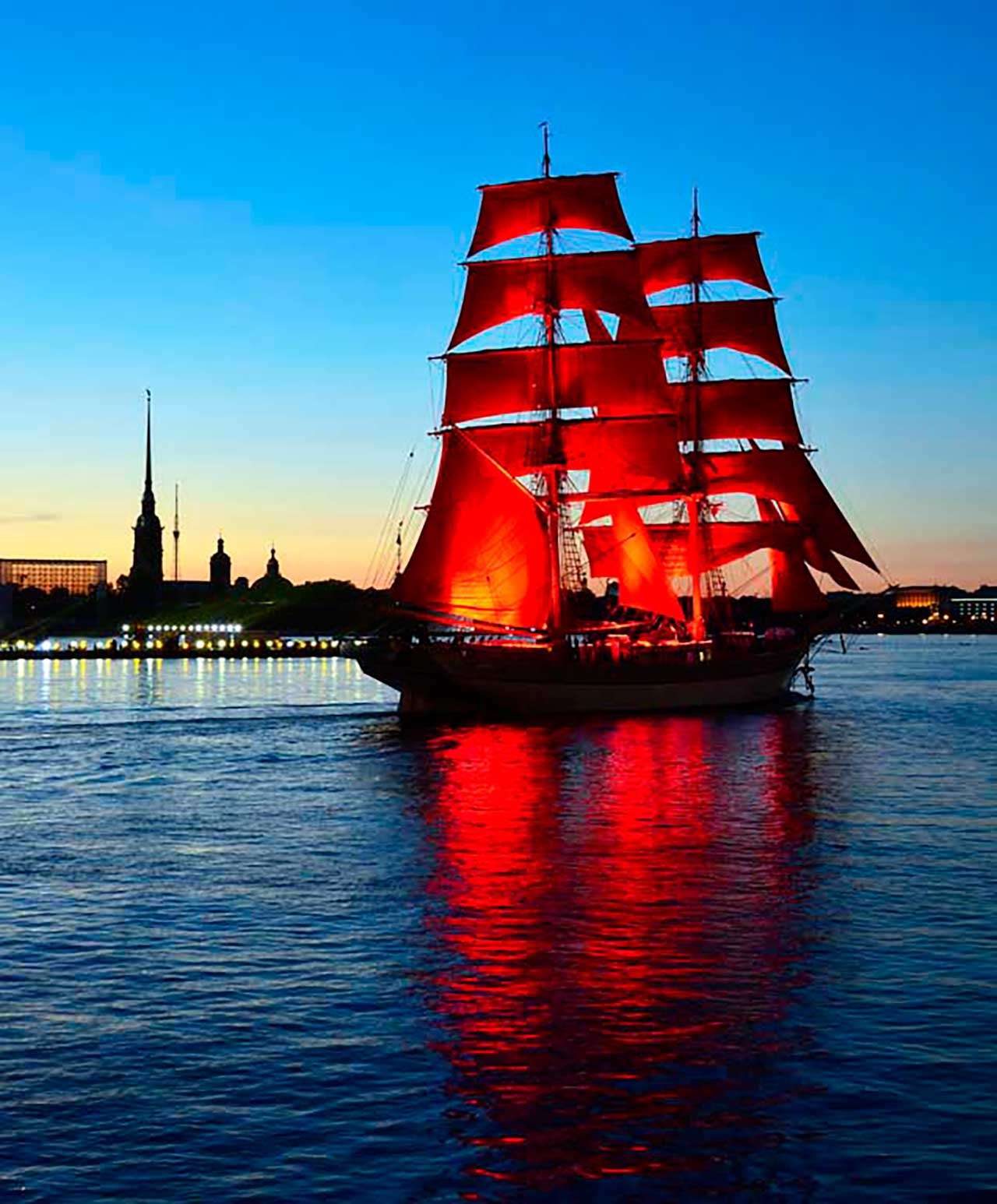 Фотообои в интерьере праздник алые паруса  9-630 фото