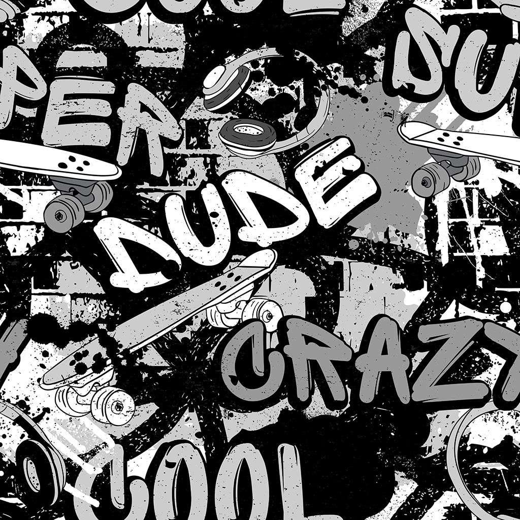 Фотообои в интерьере уличные граффити  12-1264 фото