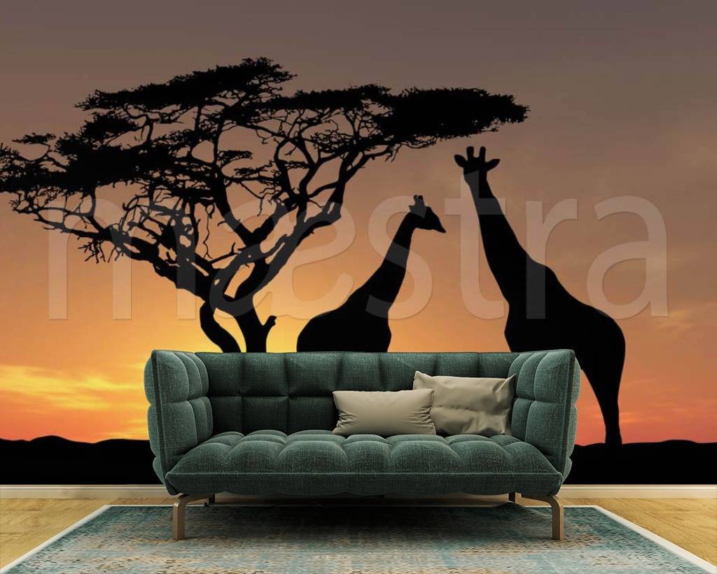 Фотообои Сафари силуэты  2-154