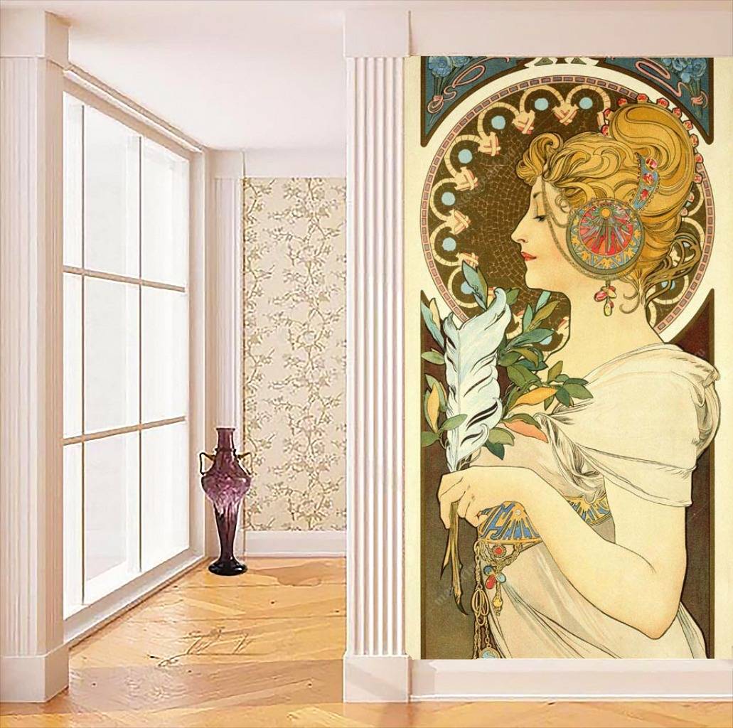 Фотообои Альфонс Мариа Муха - Перо  8-207