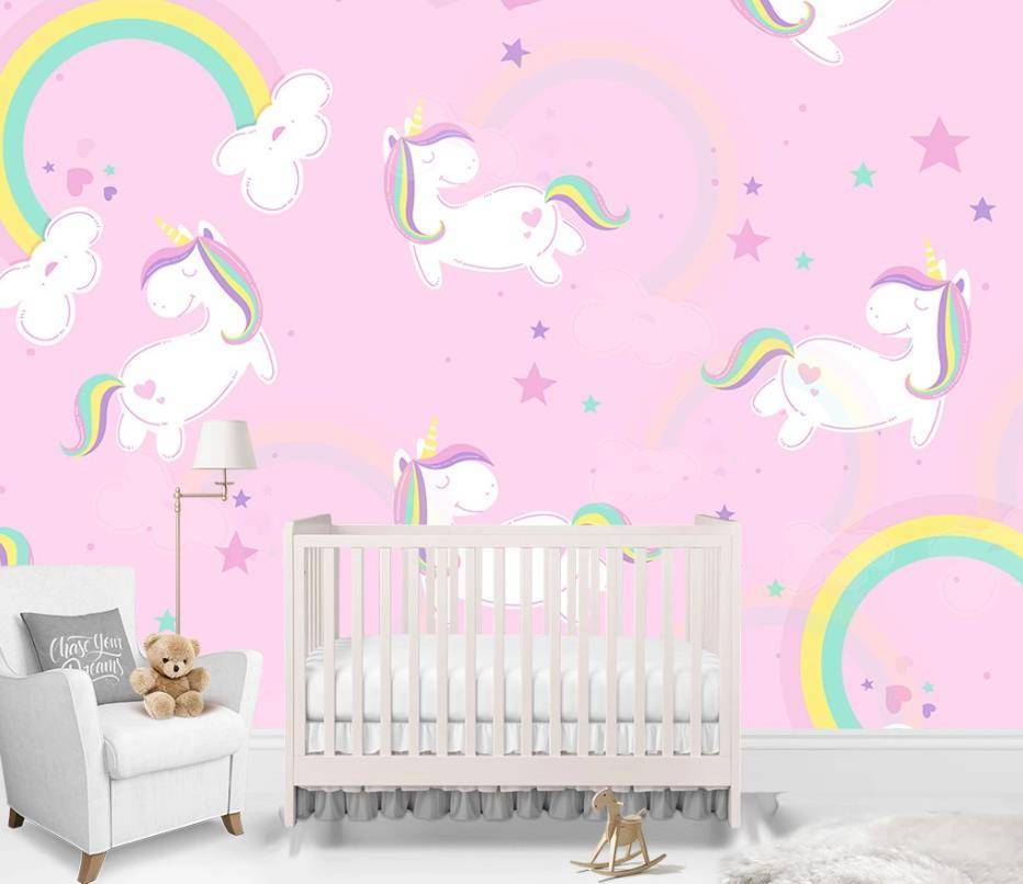 Фотообои Единороги фон  15-347