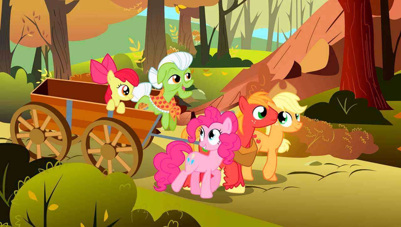 Фотообои в интерьере пони на прогулке  12-608 фото