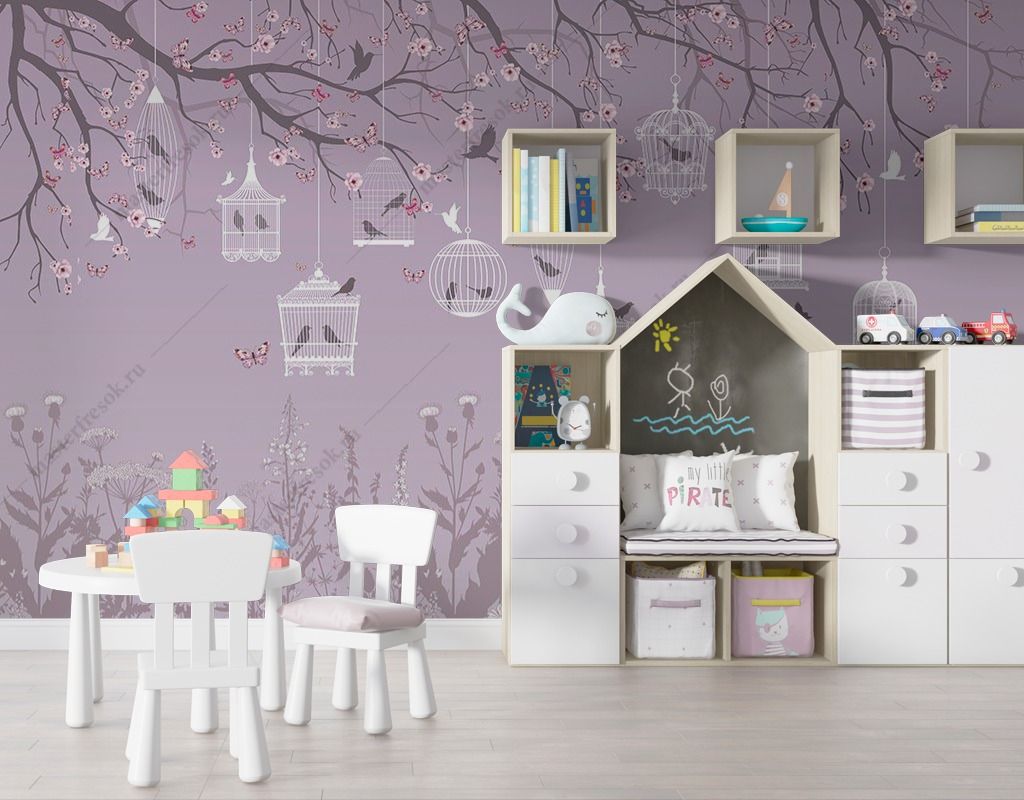 Фотообои Птицы в клетке  9-1630