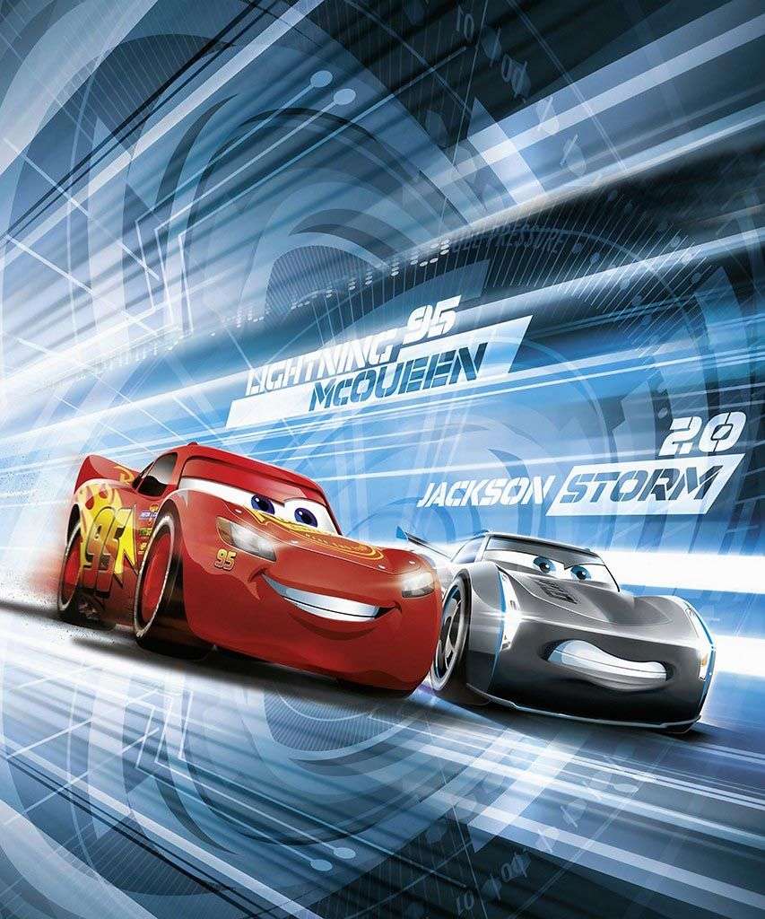 Фотообои в интерьере молния маккуин тачки  12-1325 фото