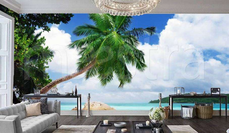 Фотообои Бесшовные обои на стену:  Берег моря. Артикул: 4-352  