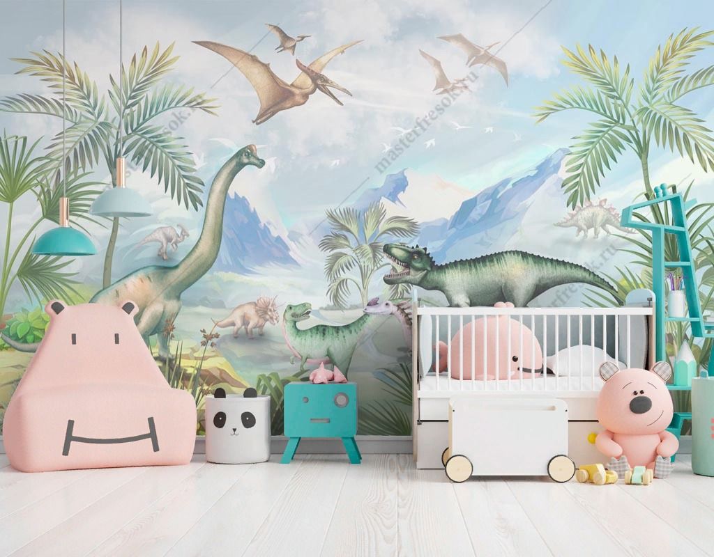 Фотообои Мир динозавров  13-555