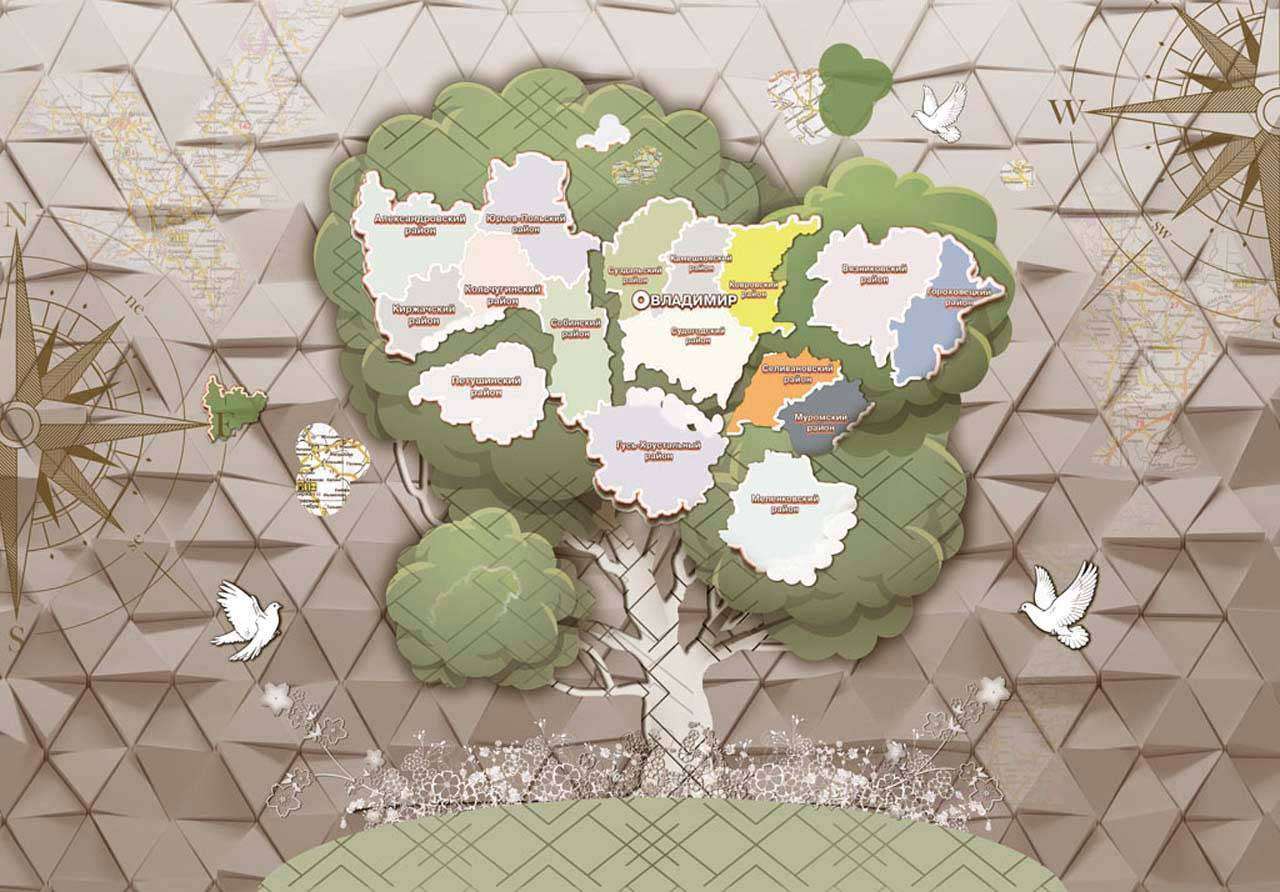 Фотообои в интерьере владимир - карта  13-071 фото