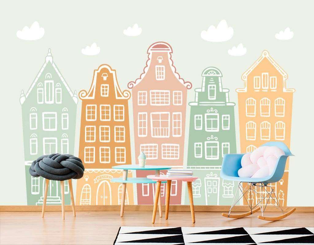 Фотообои в интерьере детский городок  12-615 фото