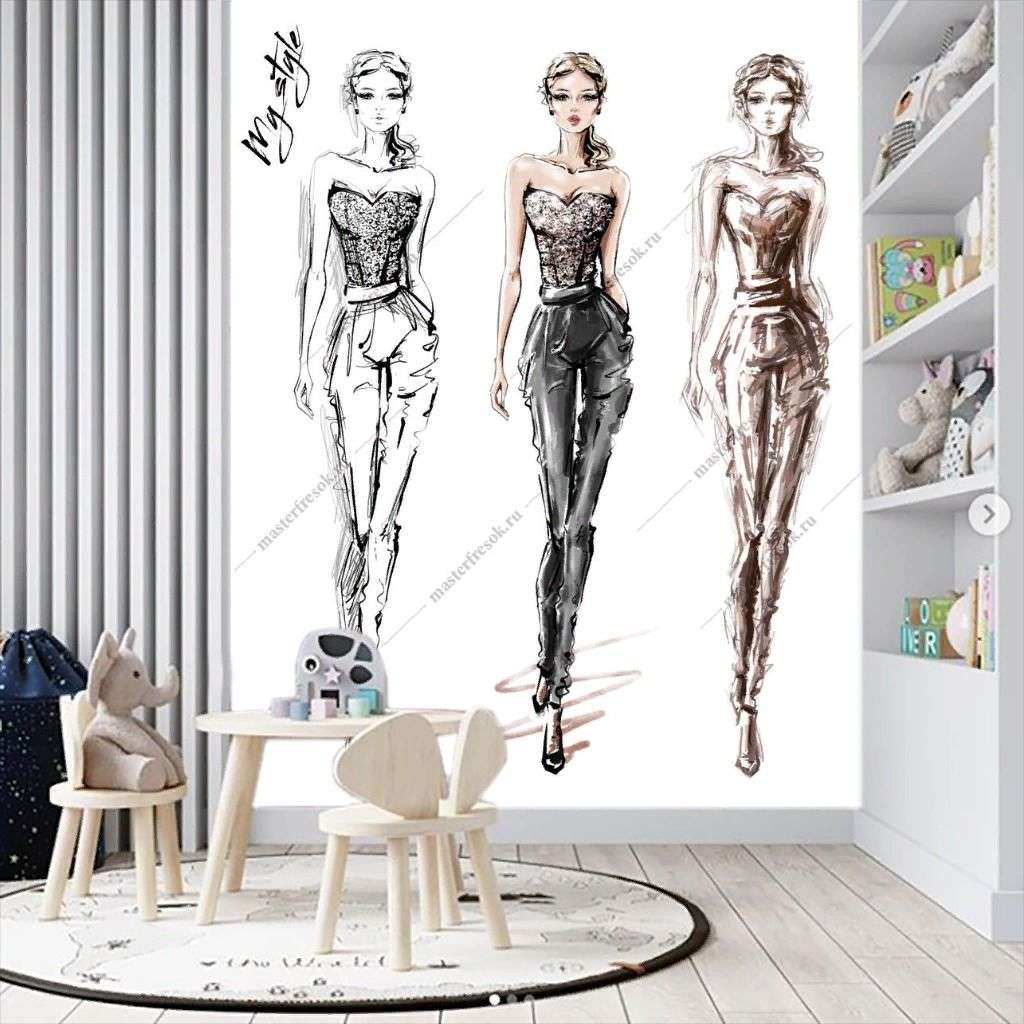 Фотообои в интерьере подиум  12-1382 фото