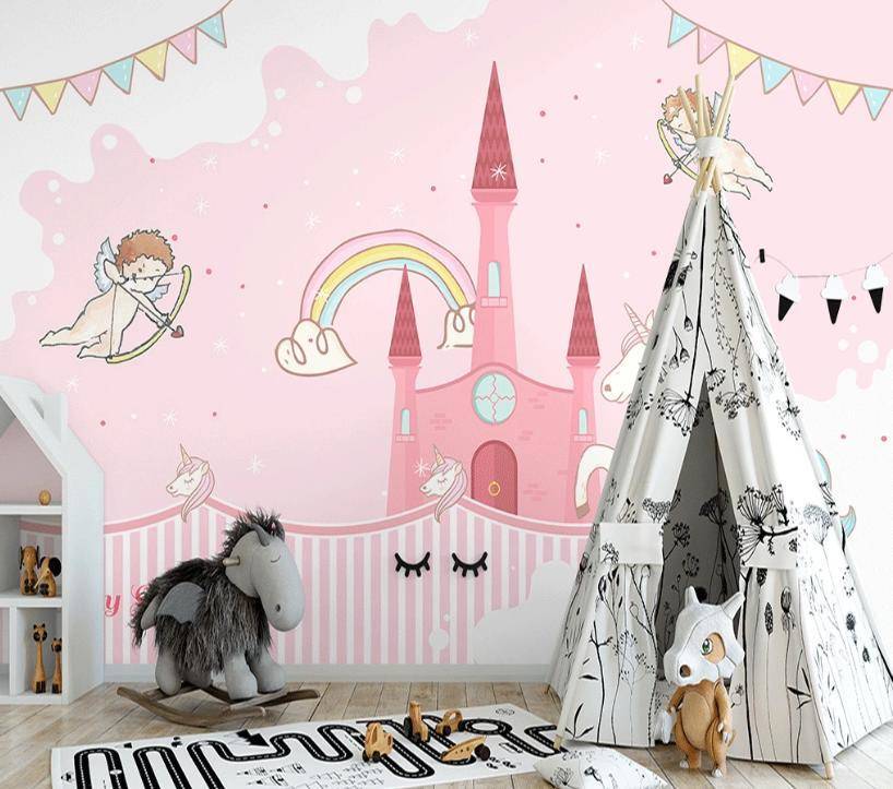 Фотообои Замок и единорог  15-346