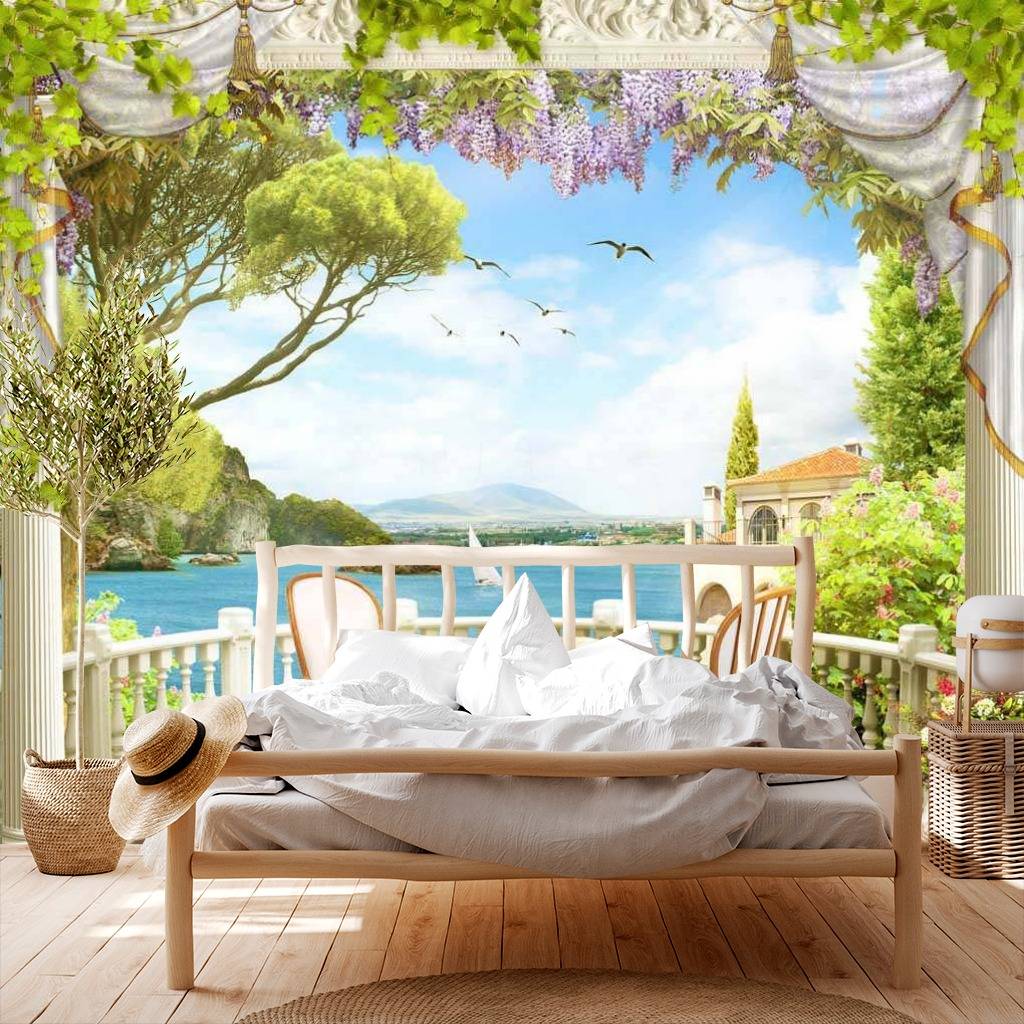 Фотообои Балкон у моря  17-0004